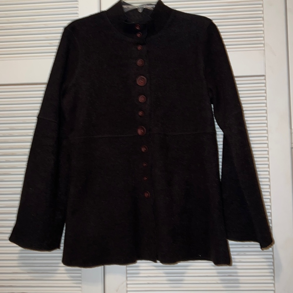 Soft Surroundings Black Button Down Jacket - image 3